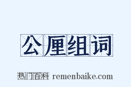 公厘组词是什么意思的图片